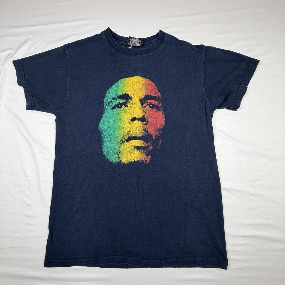Vintage 90s Bob Marley Redemption Song T Shirt M Hip Hop 1999 Zion Rootswear